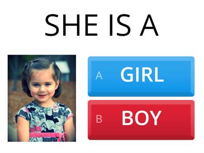 IS HE/SHE A BOY OR GIRL?