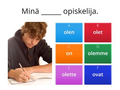 Persoonapronominit ja olla-verbi