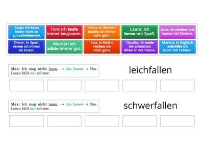 D6+. 1A_2f. leichfallen / schwerfallen