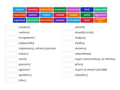 Personal adjectives
