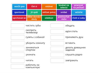 Denní aktivity - ruský jazyk.