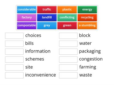 Environmental collocations