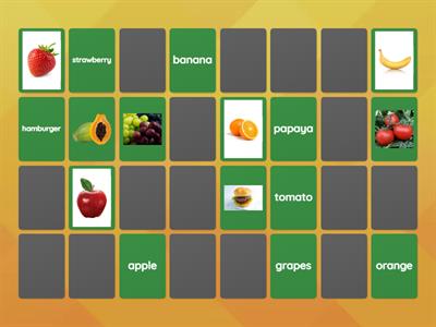 The Food Memory Game (adapted)