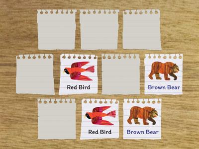 Brown Bear Matching Game