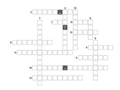 UNIT 1.4 - MUSHROOMS IN THE FOREST (crossword)