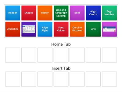 Word Tabs (Home and Insert)