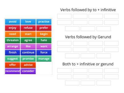 BE10 Infinitive or Gerund?