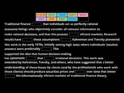 Behavioral Finance 