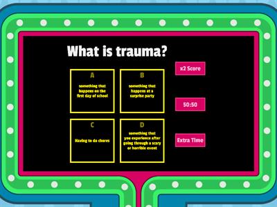 Trauma Gameshow Quiz