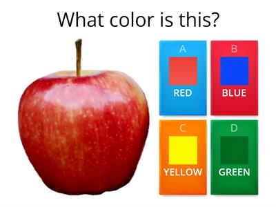 Red blue yellow green  - Pre Kinder