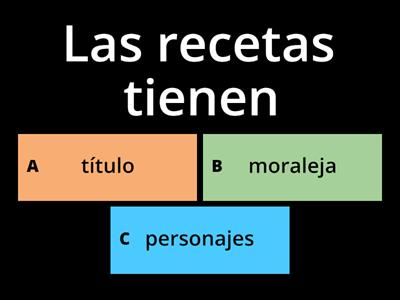 Las recetas