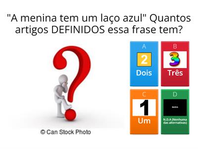  Artigos Definidos e Indefinidos- 4º ANO