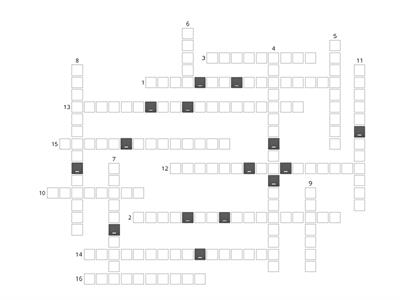 UNIT 2.2 - GEOGRAPHICAL NETWORK OF DEGREES (crossword)