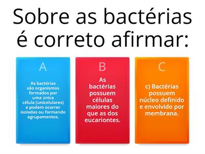 Bactérias: