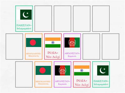 Οι σημαίες της Νότιας Ασίας