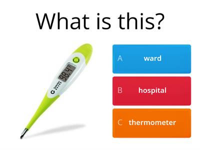 hospital vocabulary game