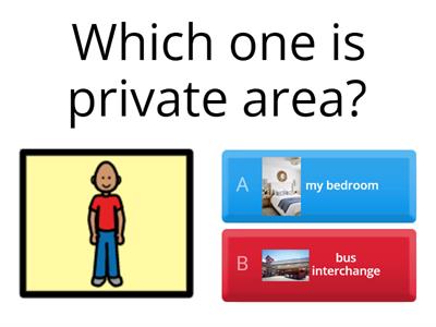 Private vs public areas