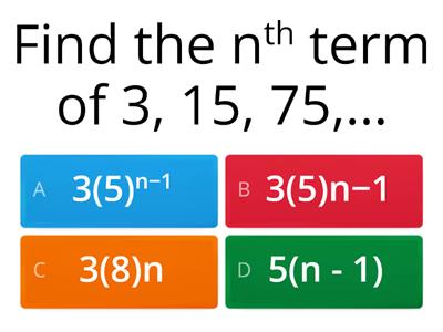 ARITHMETIC PROGRESSION AND GEOMETRIC PROGRESSION: Find the nth Term of a Geometric Progression