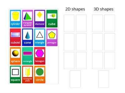 Gsorting 2D and 3D shapes
