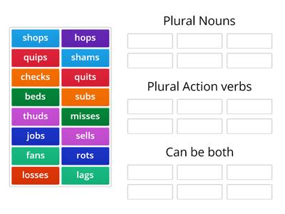 Plural nouns and action verbs- 1.6 Wilson