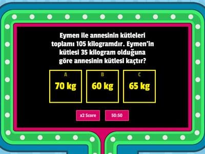 Copy of Kilogram ve Gram Problemleri