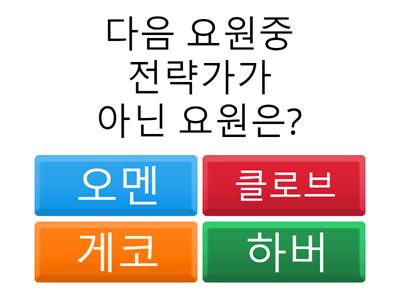 발로란트에 대한 퀴즈