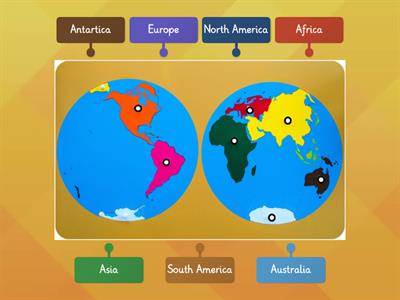 Label The Montessori Continent Map