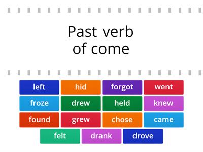 Simple Past verbs