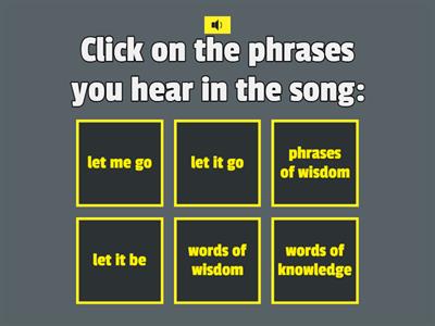 C1 Collocations and Phrasal verbs Musical Revision