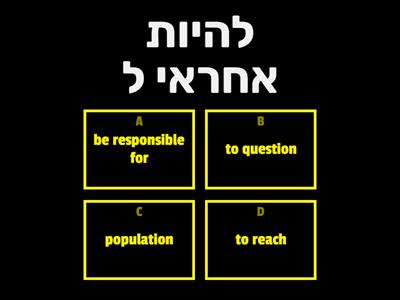 Perfecting Vocabulary- P.16- Band 3 (Quiz game-Hebrew)