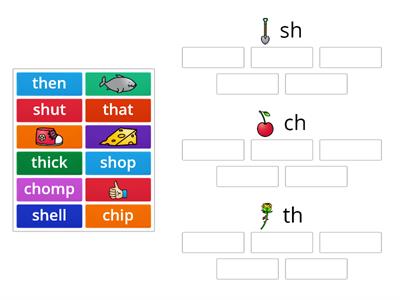 Digraphs Pictures and Words Sort