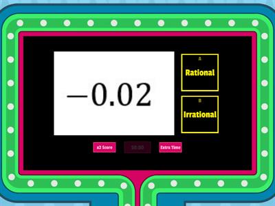  Rational vs. Irrational Numbers (Game Show)