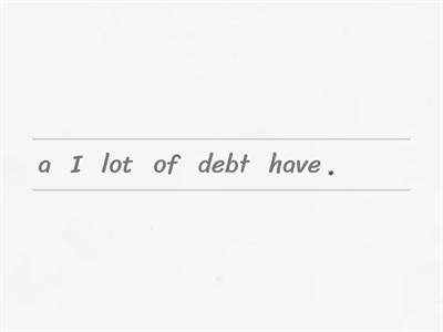 Debt and arrears