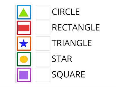 Match the shapes to the correct names!
