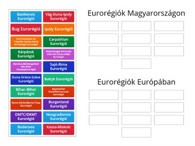 Válaszd ki a Magyarországi Eurorégiókat