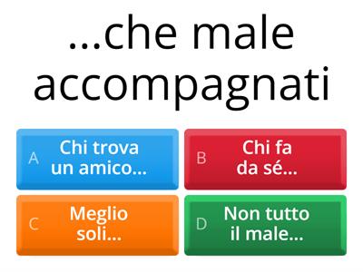 I PROVERBI ITALIANI