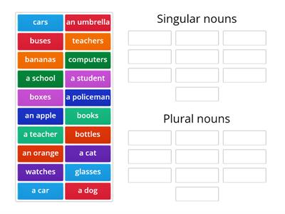 Singular and Plural nouns