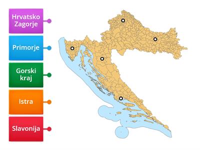 geografija-Hrvatska karta