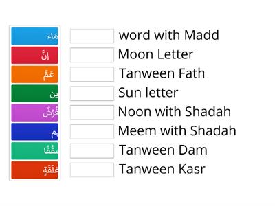 Sun and Moon letters Quran