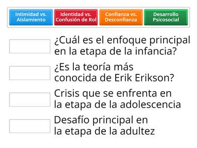 Preguntas sobre Erik Erikson