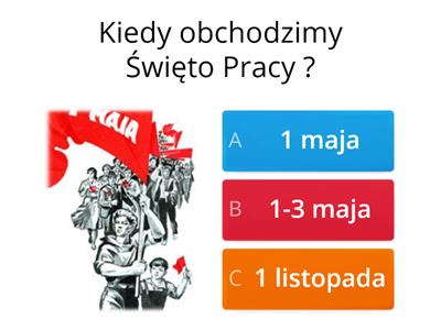 1 maja - Święto Pracy - QUIZ