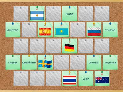 Rainbow English 2 - Step 41 - country-flag memory game