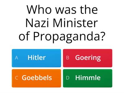 Nazi Germany Recap Quiz