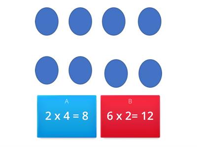 Multiplicación organización rectangular.