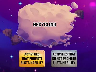 True or False(Activities that Promote Sustainability)