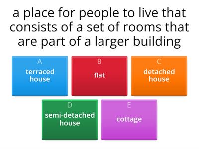 Types of homes quiz