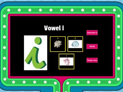 The vowels 