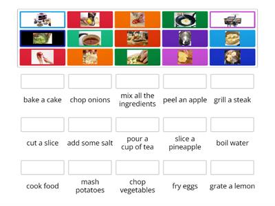  Cooking verbs.