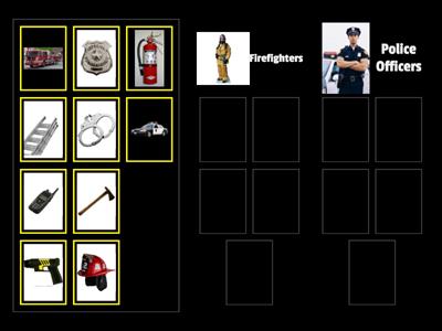  Sort the key details with the main idea Firefighters/Police Officers