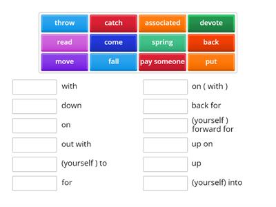 Unit 1 - Phrasal verbs 